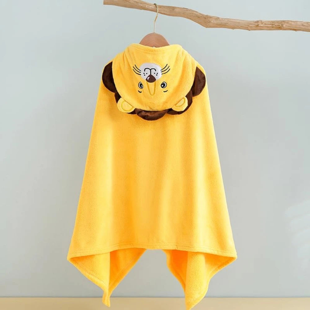 Baby Hooded Bath Towel,Ultra Soft and Absorbent Toddlers Bathrobe,Coral Velvet Thickened Bathrobe,Newborn Blanket Shower Gifts