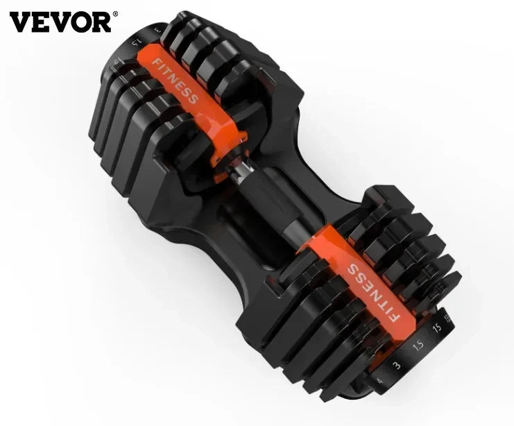 VEVOR Adjustable Dumbbell 24/40KG 52.5/90LBS Fitness Equipment Training Arm Muscles Dumbbell SET Adjustable Home Trainning
