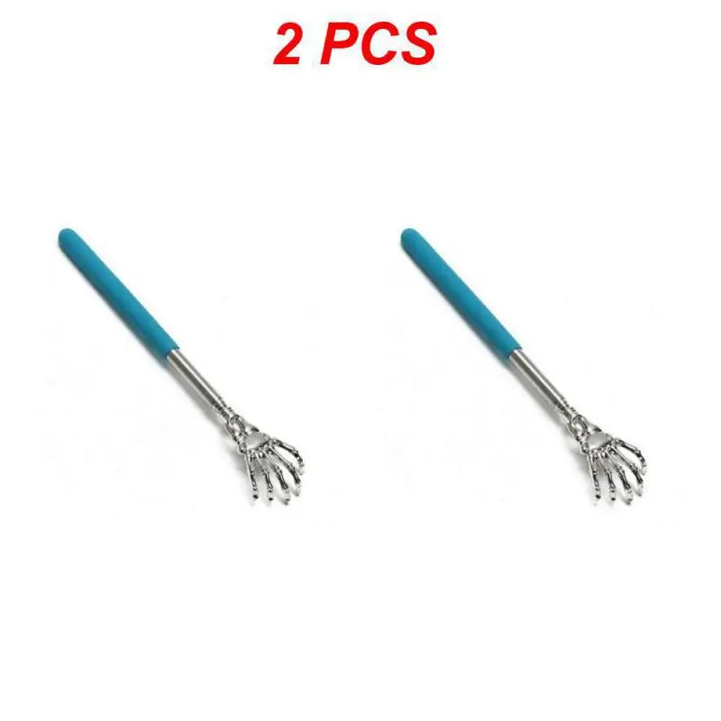 1/2PCS Retractable Back Scratcher Stainless Steel Long Handle Body Scratching Massage Tool Portable Universal Black Blue Health