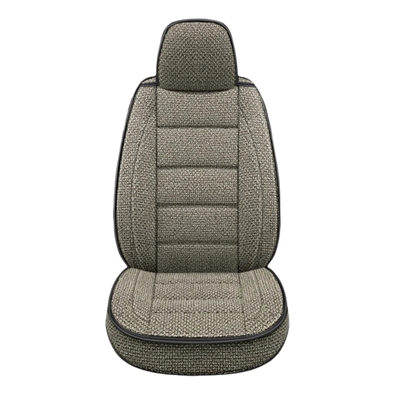 New Universal Car Seat Cover Linen Breathable Anti Slip All Inclusive Car Front Seat Cushion Men's Auto Interior Accessories2025