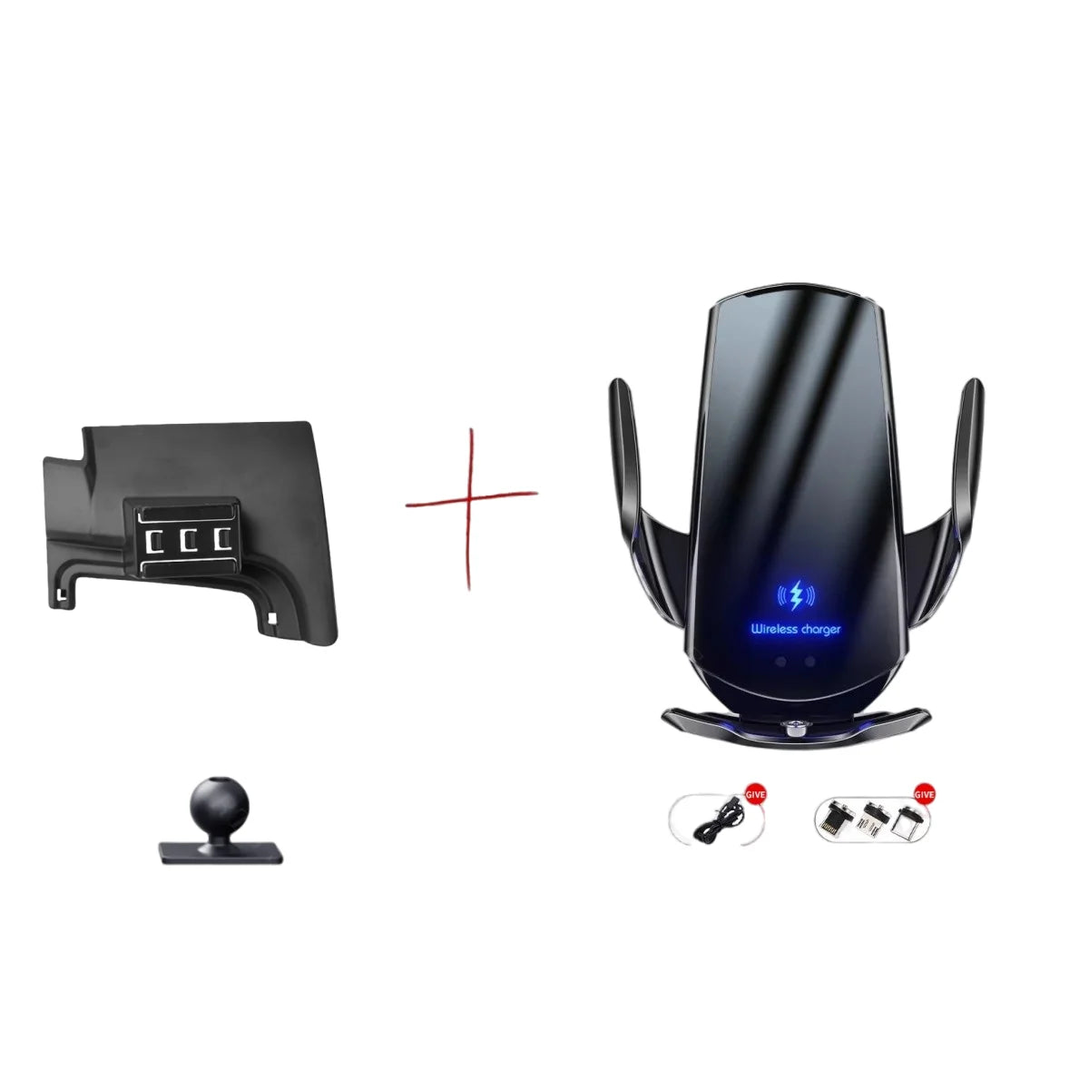For Volkswagen VW Touareg 7P 2011-2018 2016 2017 Car Phone Holder Special Fixed Bracket Base Wireless Charging Cars Accessories