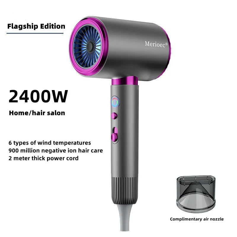Manufacturer's Direct Selling High-Speed Hair Dryer 2400w High-Power Negative Ion Blue Light Hair Care Home Hair Salon Hair Drye