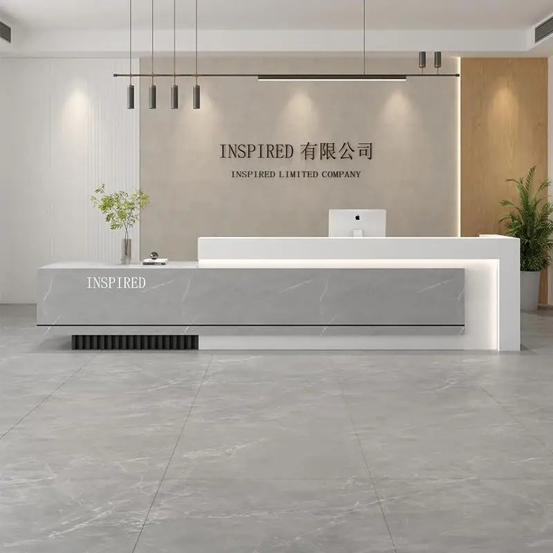 Luxury Reception Desks Modern Display Decorations Reception Desk Accessories Escritorio De Recepcion Commercial Furniture
