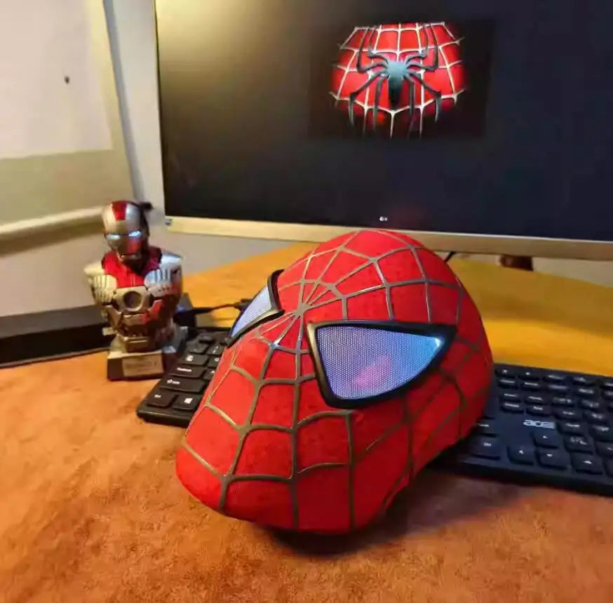 1:1 Marvel Spider-Man Tobey Mask Spiderman Faceshell Detachable Lenses Mascara 3d Cosplay Costume Superhero Xmas Gifts Model