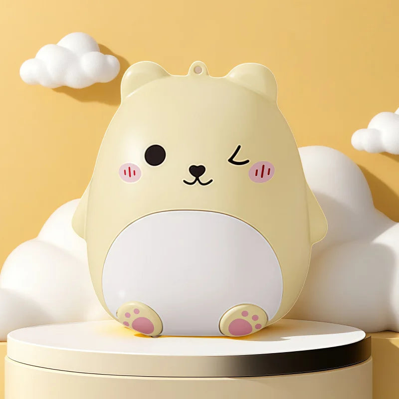 Cute Cartoon Bear Mini Pill Box 5 Independent Sealed Compartments Moisture-proof Portable Pocket Travel Medicine Tablet Storage