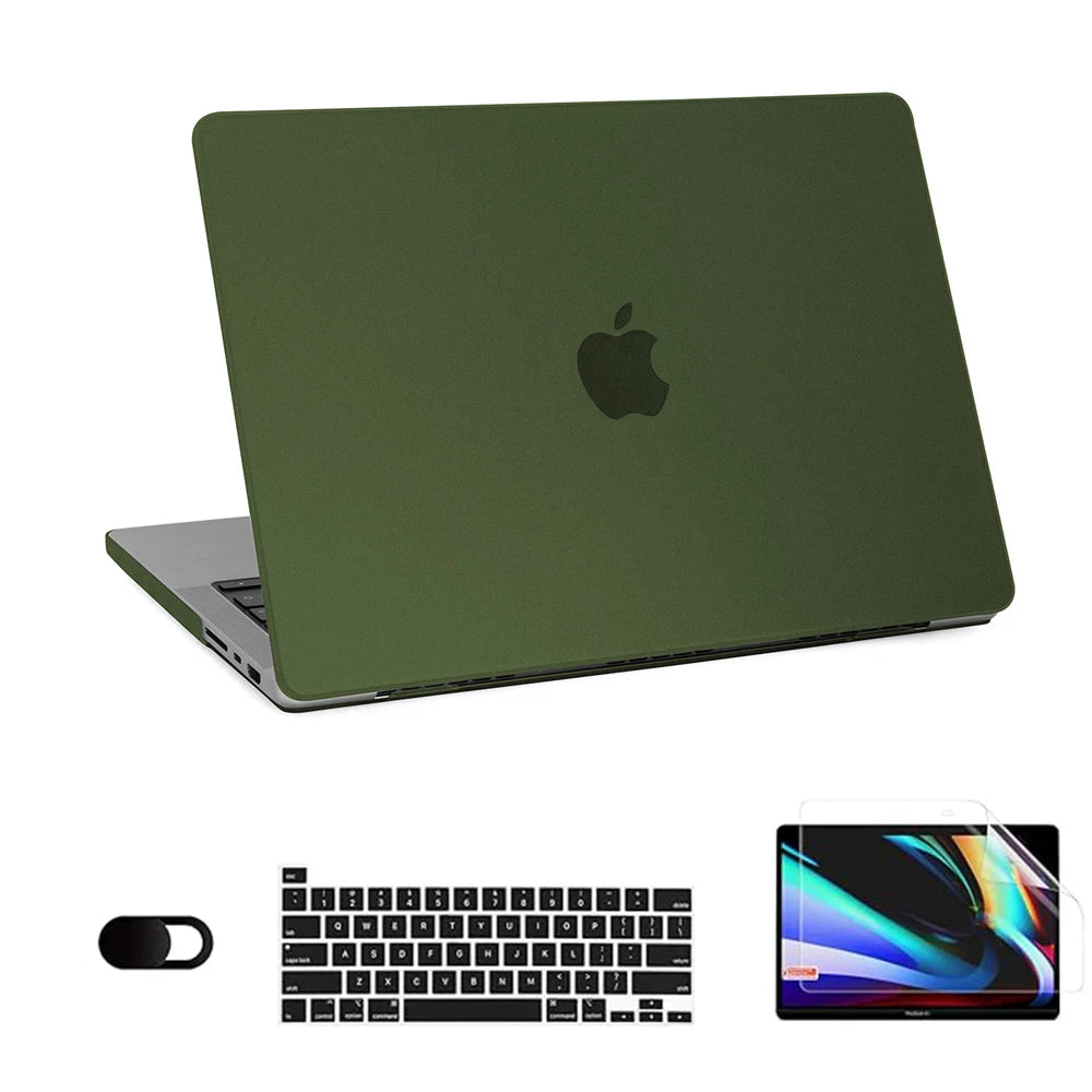 2025 New Ultra Thin Hard Shell Laptop Case For Macbook Air 13 Case For Macbook Pro 14 M4 M3 M2 M1 Chip Air 13 13.6 15 2024 Cover