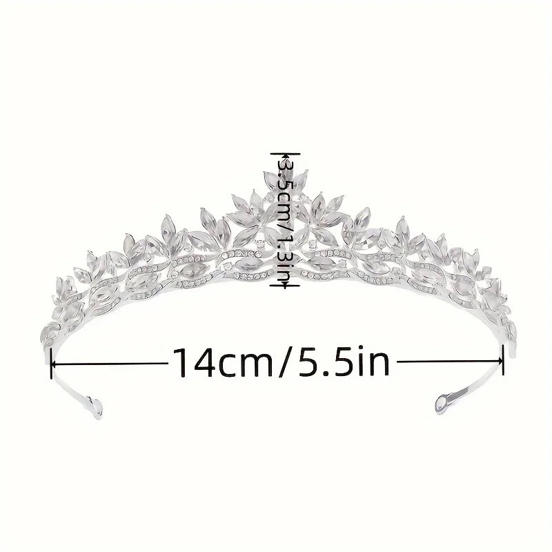 Crystal Tiaras And Crowns For Women Party Rhinestone Prom Diadem Headband Bridal Wedding Hair Accessories Jewelry Crown Tiara
