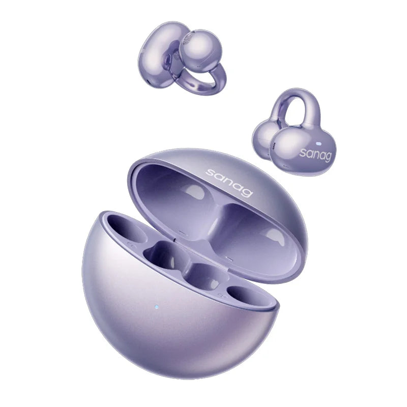 Sanag S6S AI Earphone Open Ear Earphone FreeClip 3D Stereo Sound Bluetooth 5.3 OWS Sport Headphones IPX4 Waterproof