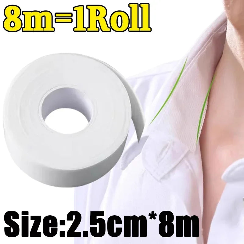 Disposable Self-Adhesive Collar Sticker Women Absorbent Anti-dirt T-shirt Collar Stickers Protector Neck Liner Pads Accessories