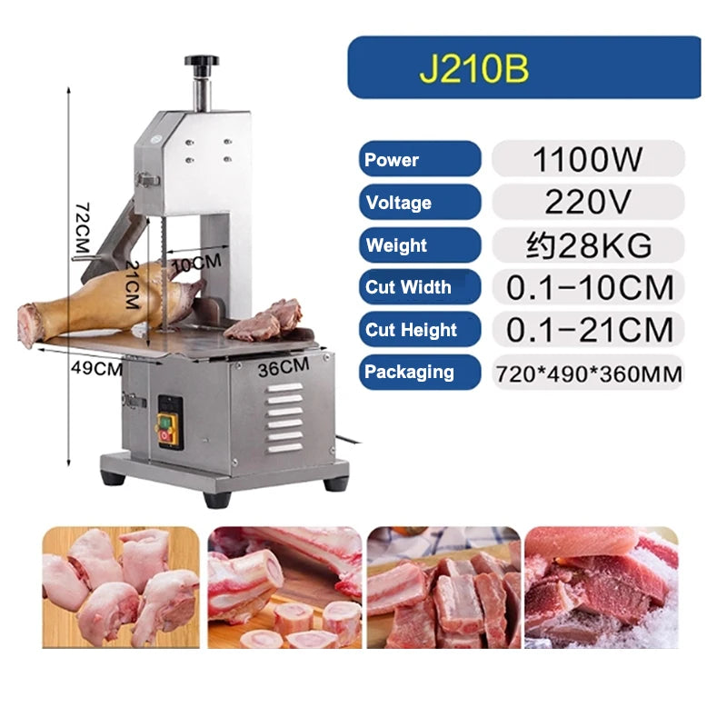 Electric Bone Cutter Meat Cutting Machine Commercial Saw Cutter Segaossa Elettrico Da Carne