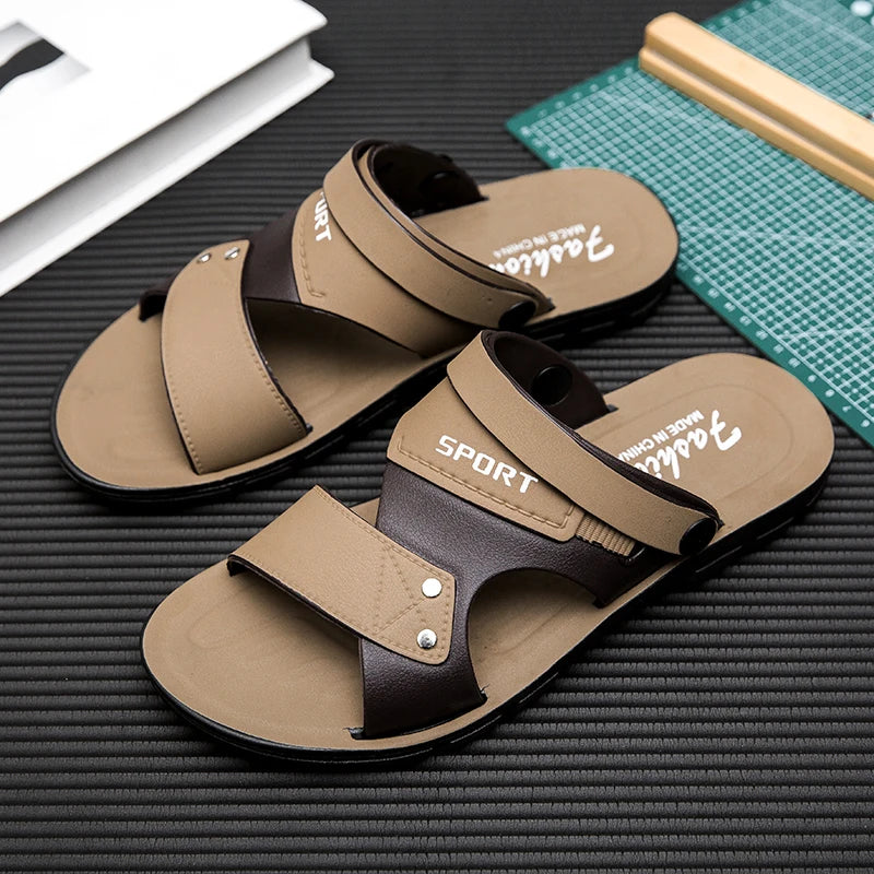 Summer Men Sandals Open Toe Flat Mens Casual Shoes Outdoor Walking Sandals for Men Beach Shoes sandalias hombre Men slippers