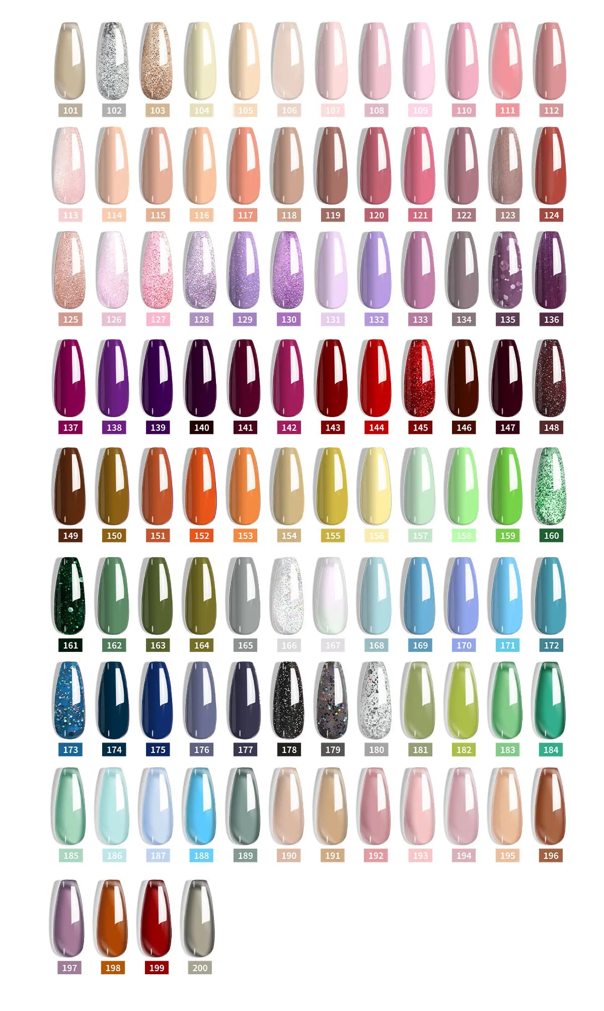 LIMEGIRL 8ML Nail Polish Gel Set 40 Color UV Gel Semi-Permanent Soaking Varn Nail Polish Suitable for Beginners Nail Art Kit