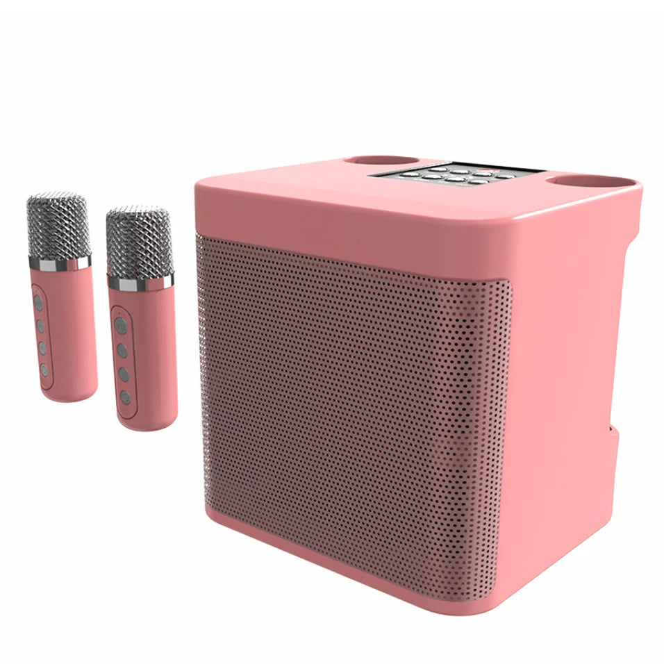 Karaoke Machine for Adults, Portable Bluetooth Speaker with 2 Wireless Microphones, Portable PA System for Big Party, Outdoor
