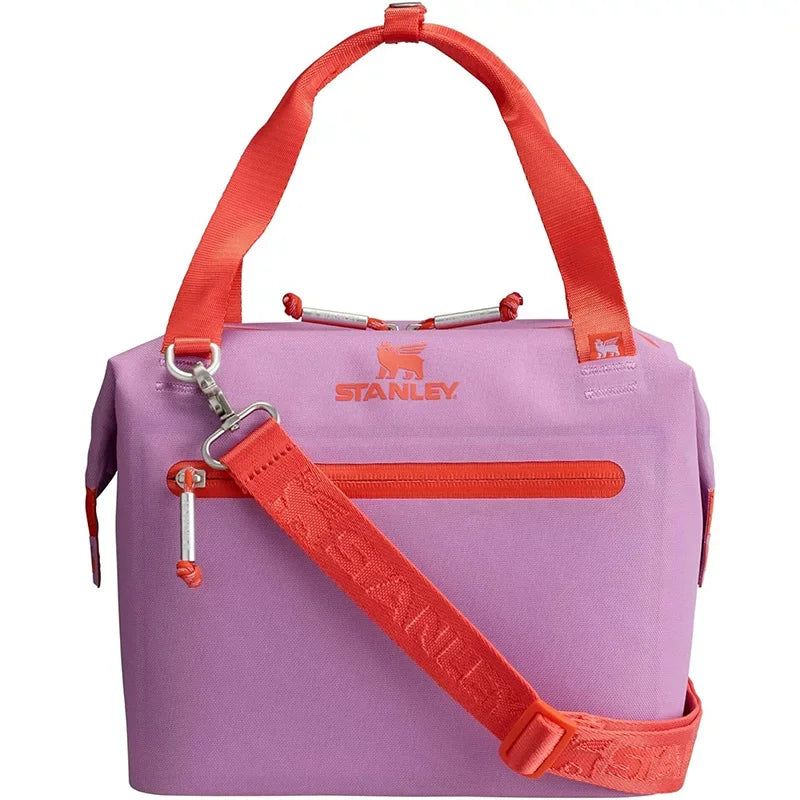 Mini Cooler Lunch Bag Waterproof Insulated Crossbody Bag Fits 40oz Tumbler For Outdoor Camping Picnic Work