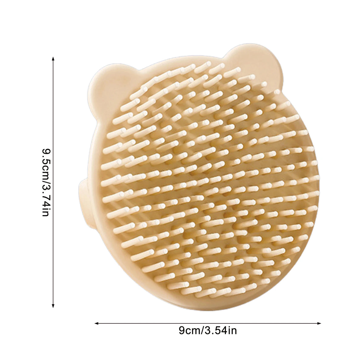 Baby Hair Brush Soft Hair Scalp Massager For Kids Gentle Bathing Shower Head Scrubber Cute Bear Design