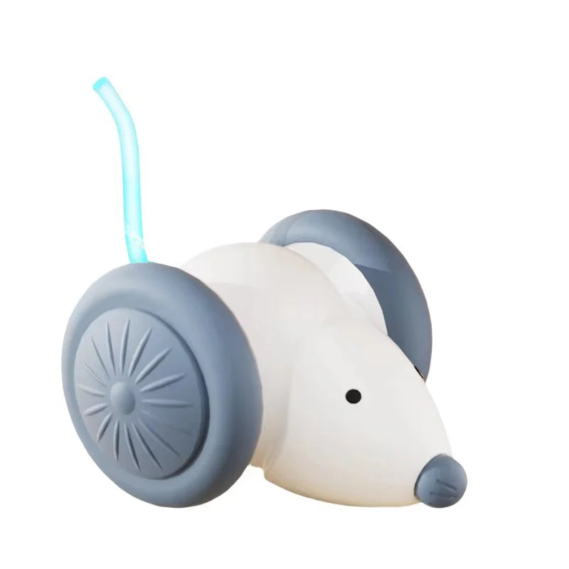 Pet Cat Toy Interactive Smart Mouse With Extra Large Wheels Anti Hair Jamming Durable Bite Resistant with Obstacle Avoidance