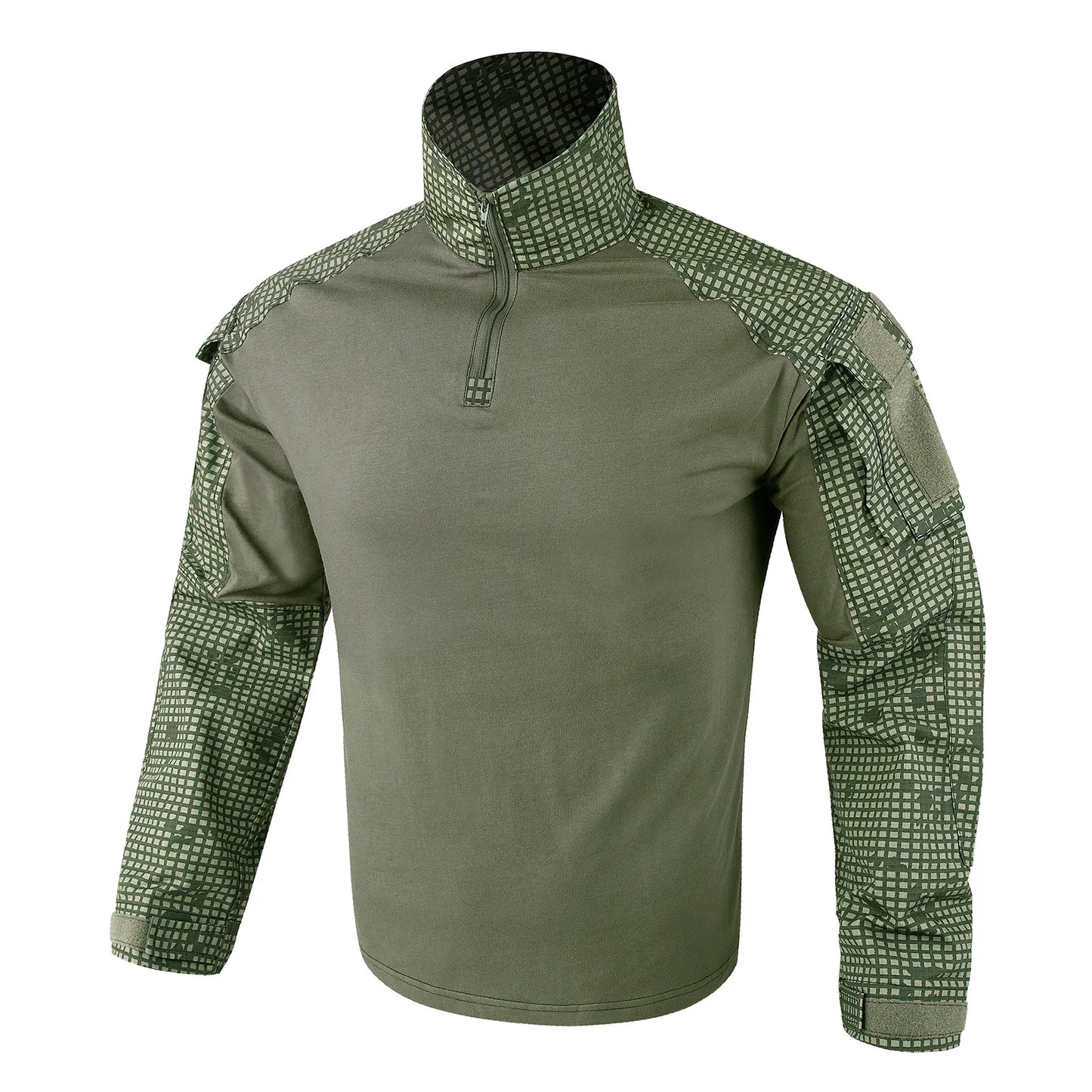 KRYDEX Combat G3 Shirt Tactical Hunting Outdoor Clothes Shirt with Elbow Pads Tiger Stripes Camo Ranger Green Gen3 Shirt