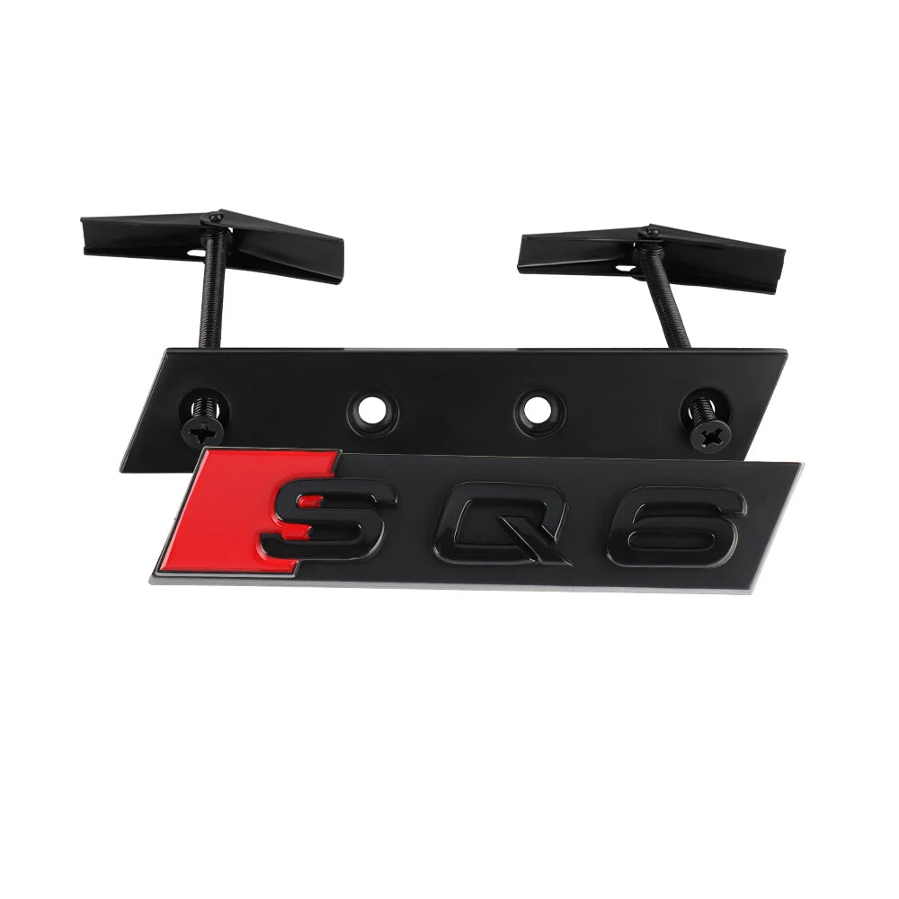 Car Styling Front Grille Emblem Decoration Sticker Auto Modification Accessories For Audi SQ3 SQ4 SQ5 SQ6 SQ7 SQ8 RSQ3 RSQ5 RSQ7
