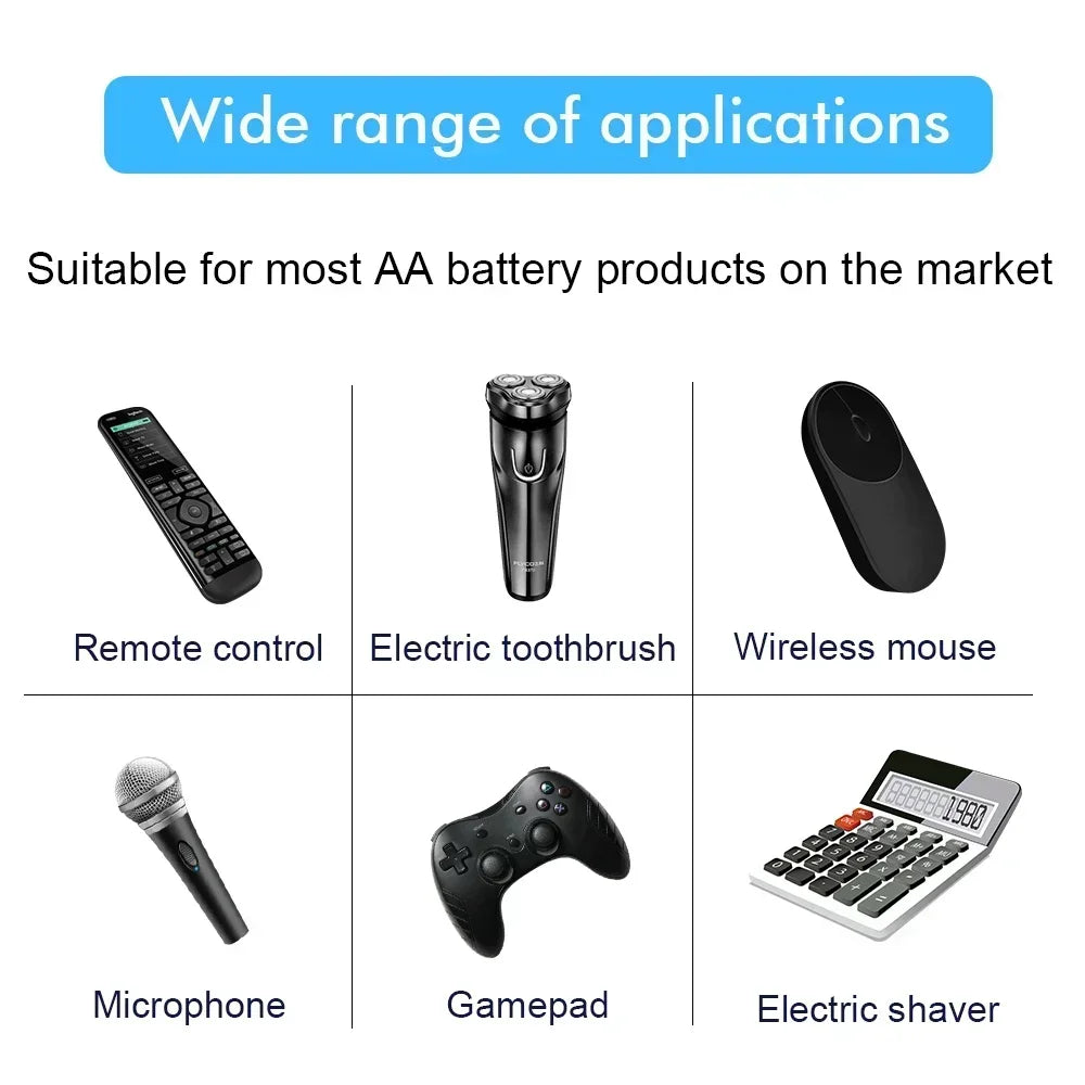 2025 New 1.2V 3000mAh Ni MH AA Rechargeable Battery Rechargeable Ni MH AA Rechargeable Toy Microphone smok повербанк