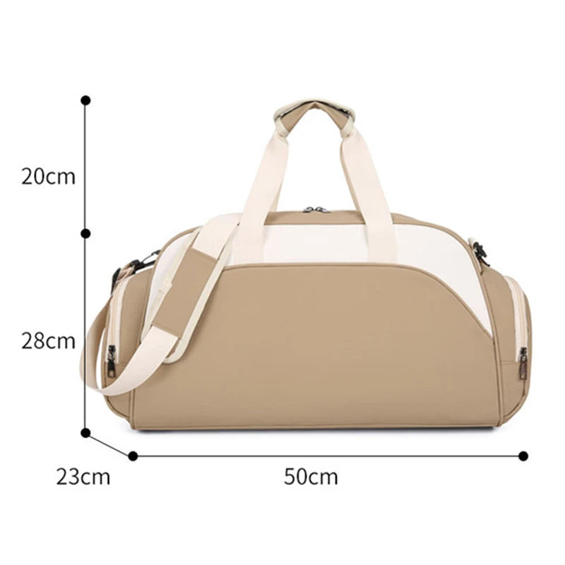 Fitness Bag Custom Logo Dry Wet Separation Travel Bag Personalized Sports Bag DIY Name Gym Bag