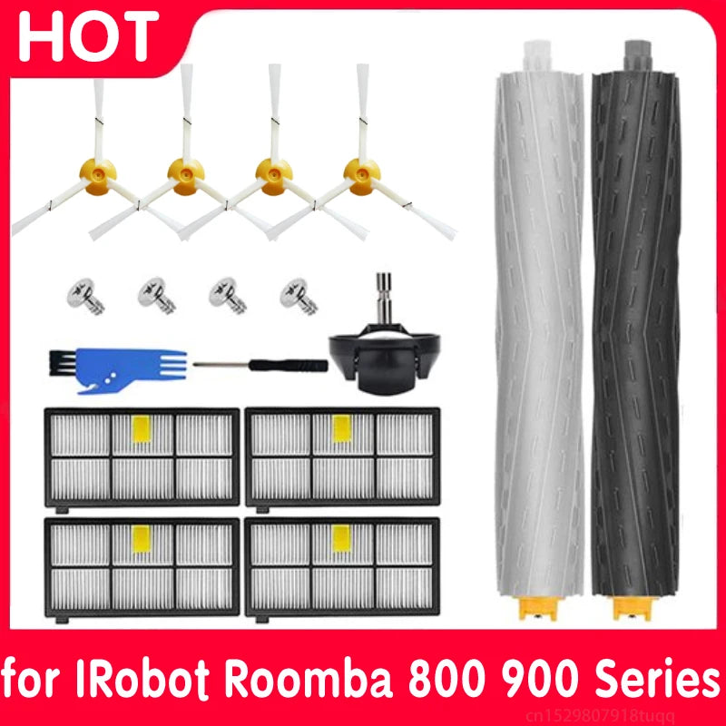 For iRobot Roomba Parts Kit Series 800 860 865 866 870 871 880 885 886 890 900 960 966 980 Main Side Brush Hepa Filter Dust Bag