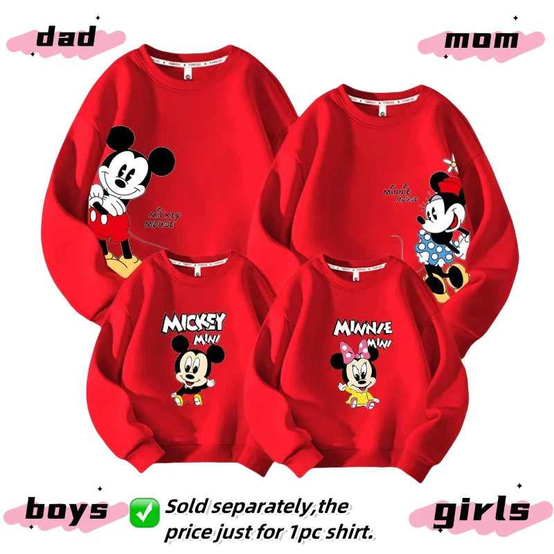 Mother Kids Clothes Matching Family Outfits Parent Child for Autumn and Winte Clothing Sweat-shir