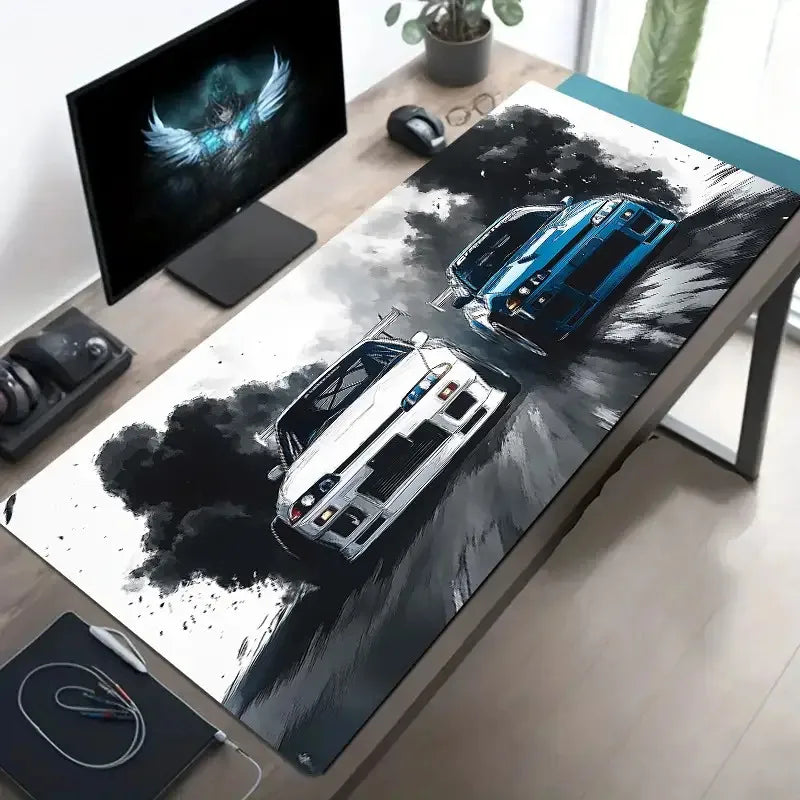 Large Mouse Pad for Car Design Sports Cars Desk Mat Non-Slip Rubber Washable PC Keyboard Computer PC Office Gaming Accessories