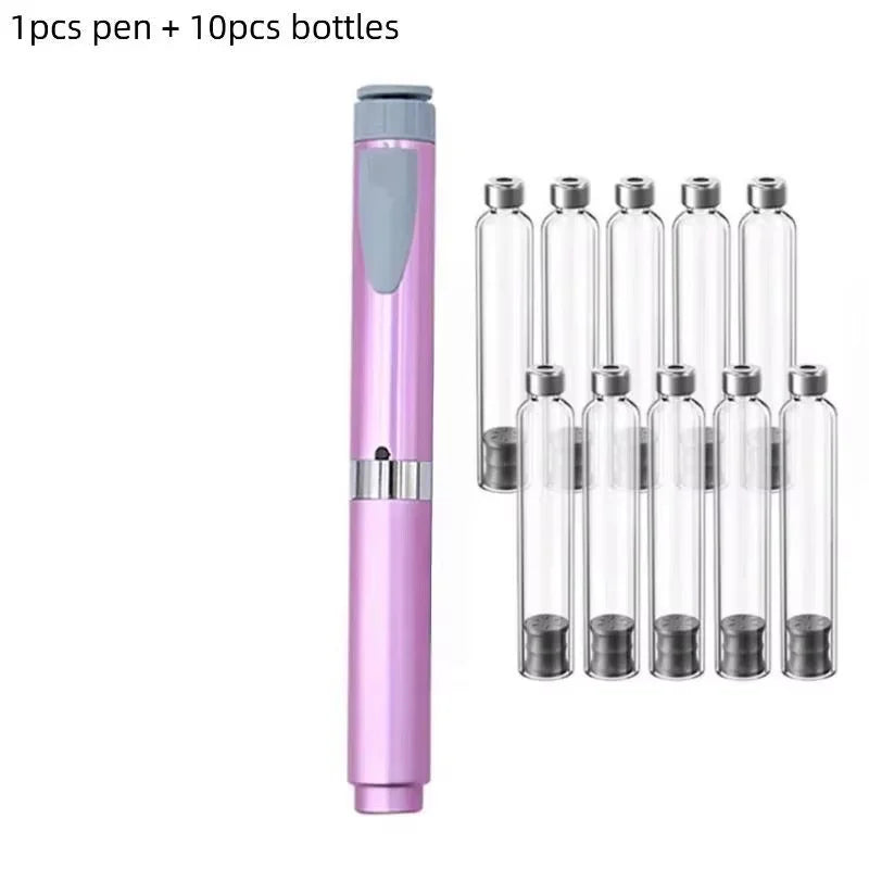 2026 Reusable Metal Pen Adjustable Dose 3ml Aesthetic Durable Precise Lifting Filling Lacrimal Groove Pattern for Home Use