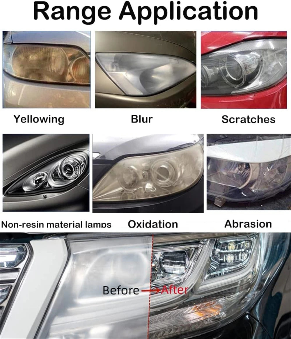 650g/500ml Headlight Regeneration Cleaning Renovated Car Headlight Renovation Kit Polishing Car Lamps Kettle For Headlight Lamps