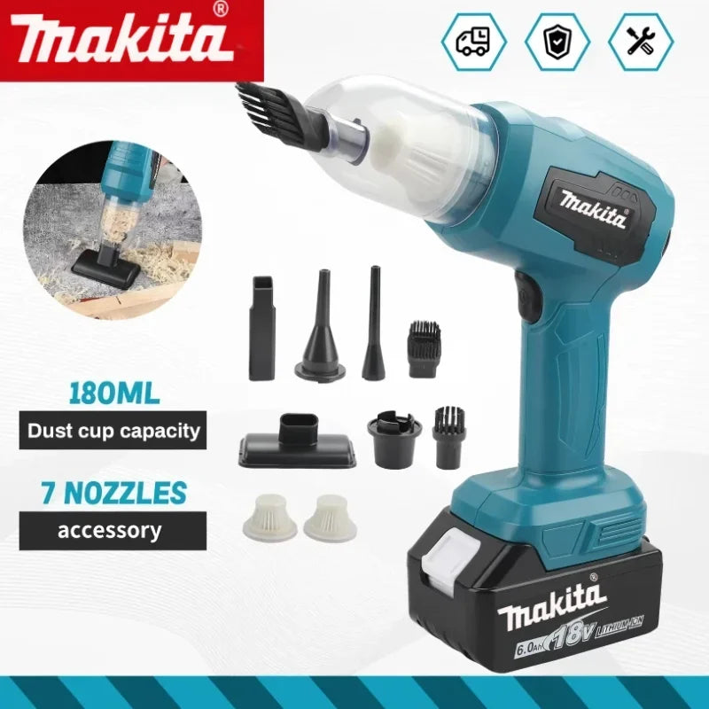 Makita cordless handheld rechargeable mini car vacuum cleaner multifunctional vacuum cleaner power tool for Makita battery