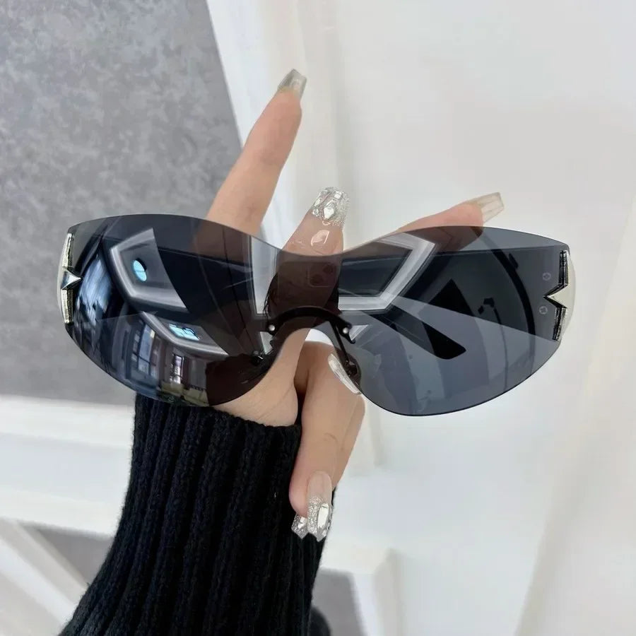 Sexy Square Sunglasses Women Men Rimless Sun Glasses Female Male Designer Brand Colorful Travel Outdoor Oculos De Sol