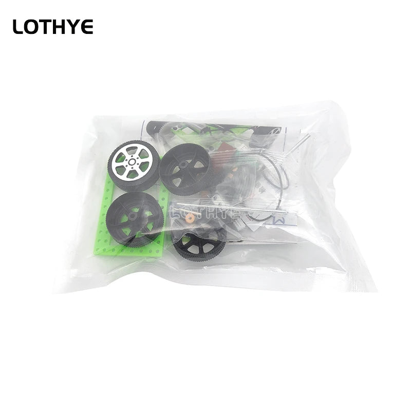 Mini DIY Solar Toy Car Powered Car Kit Children's Educational Gadgets Hobby Fun Children's Toy Robot Car Kit Gift