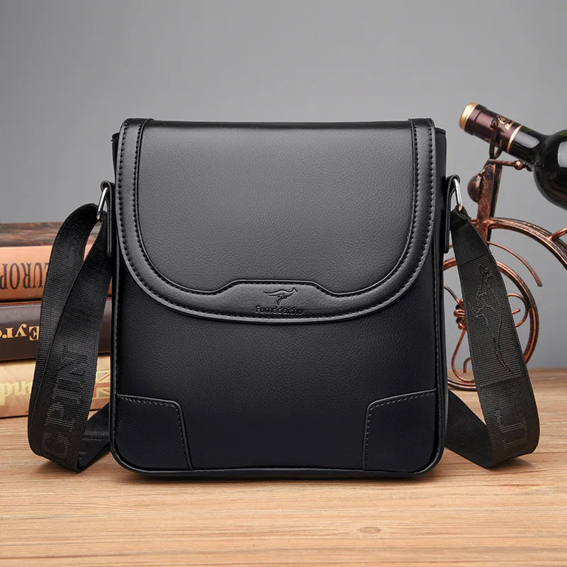 Luxury Brand Men Leather Shoulder Bags Waterproof Business Handbag Travel Tote Crossbody Cross Body Messenger Bag Pack For Male