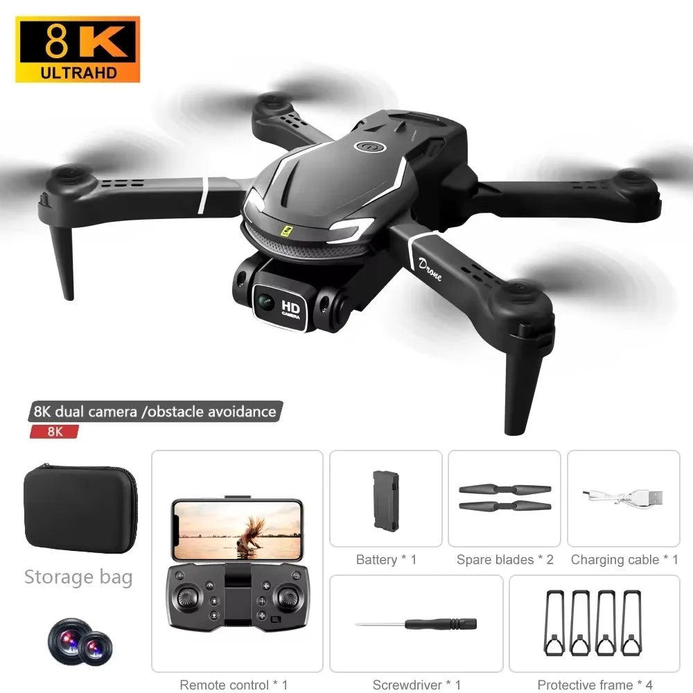 Original Mini Drone 4k 8K HD Camera Obstacle Avoidance Aerial Photography Brushless Motor Foldable Rc Quadcopter Kid Toy Gift