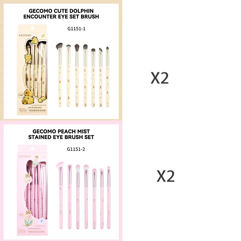 GECOMO Eye makeup brush set, Detail brush, Shading brush,Nose Shadow Eye Makeup set,a complete set of makeup tools for beginners