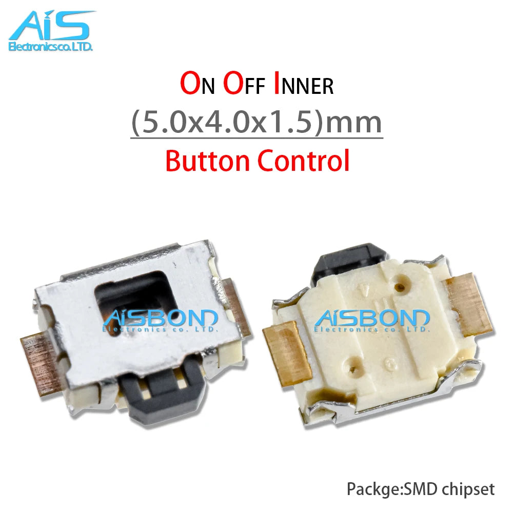 10Pcs/Lot Mobile Phone Power On Off Inner Micro Switch Button Control For Sansung S2 S3 S4 Note3 I8190 I8160 3mm 4mm 5mm HTC