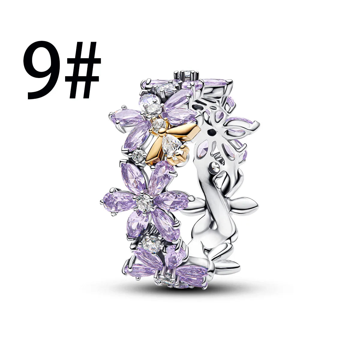 New 925 Sterling Silver Four Leaf Clover Flower Ear Stud Ring Pendant Bead fit DIY Women's Bracelets Necklaces Jewelry Gifts