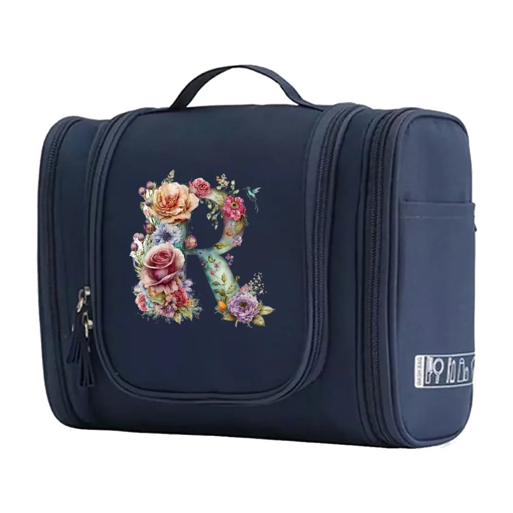 New Fashion Floral Shaped Letter Pattern Female Toiletries Are Very Convenient Minimalist Makeup Bag for Easy Storage of Items