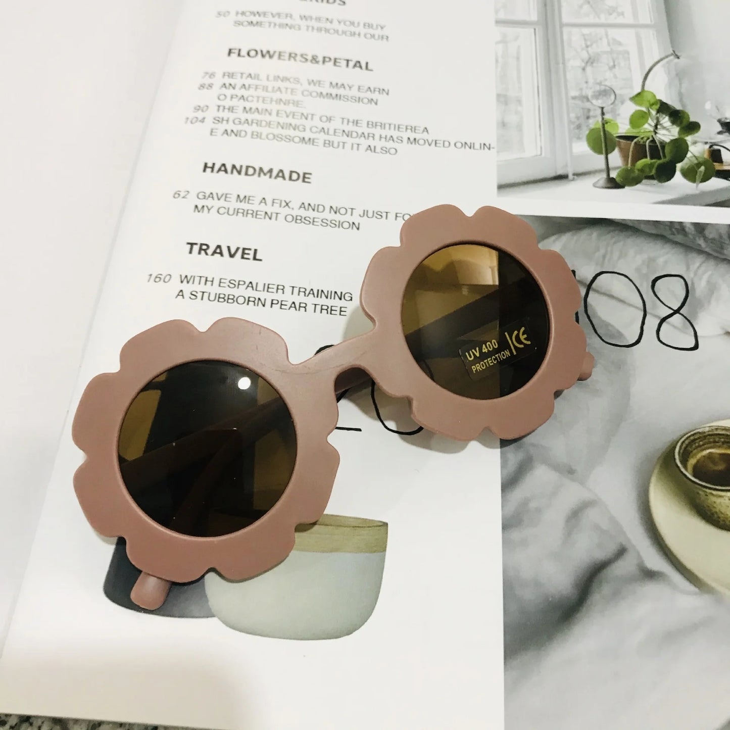 2023 new cute children's frosted glasses color series baby sunglasses
