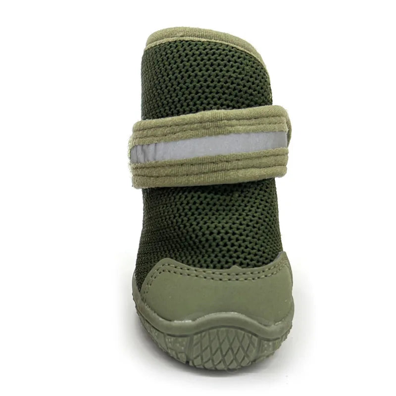 4pcs/set Pet Shoes Boots Dog Woven Shoes Small Non-slip Breathable Wear-resistant Protective Footwear Dog Shoes