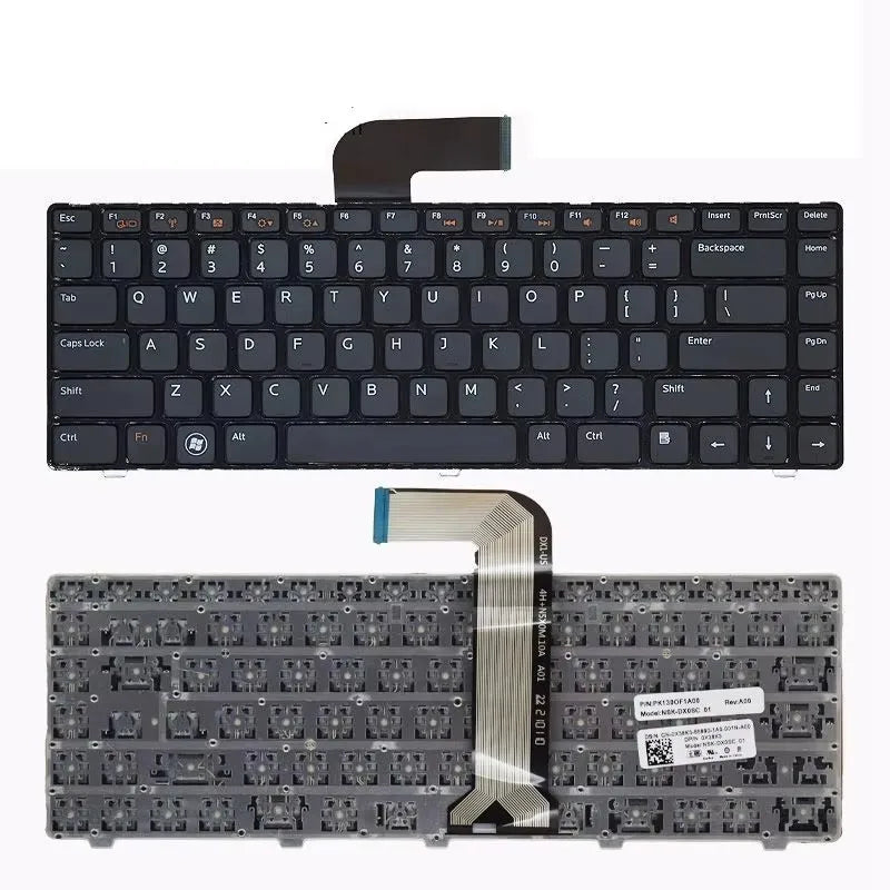US/RU/SP/FR/AR/UK Keyboard For DELL Vostro V1440 V1450 v2420 2520 V3350 V131D Inspiron 7520 7420 15RR-3518 5520 14Z-N411Z