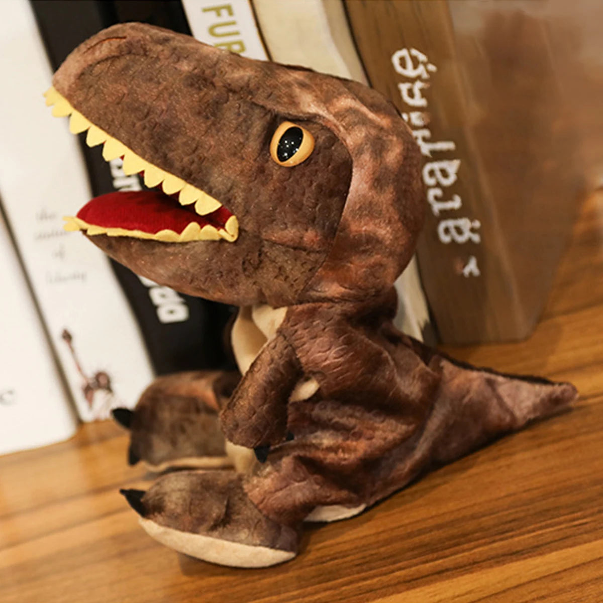 Pet Dog And Cat Interactive Toys Dinosaur Hand Puppet Toy Cartoon Plush Doll Parent-child Game Dinosaur Tyrannosaurus Rag doll