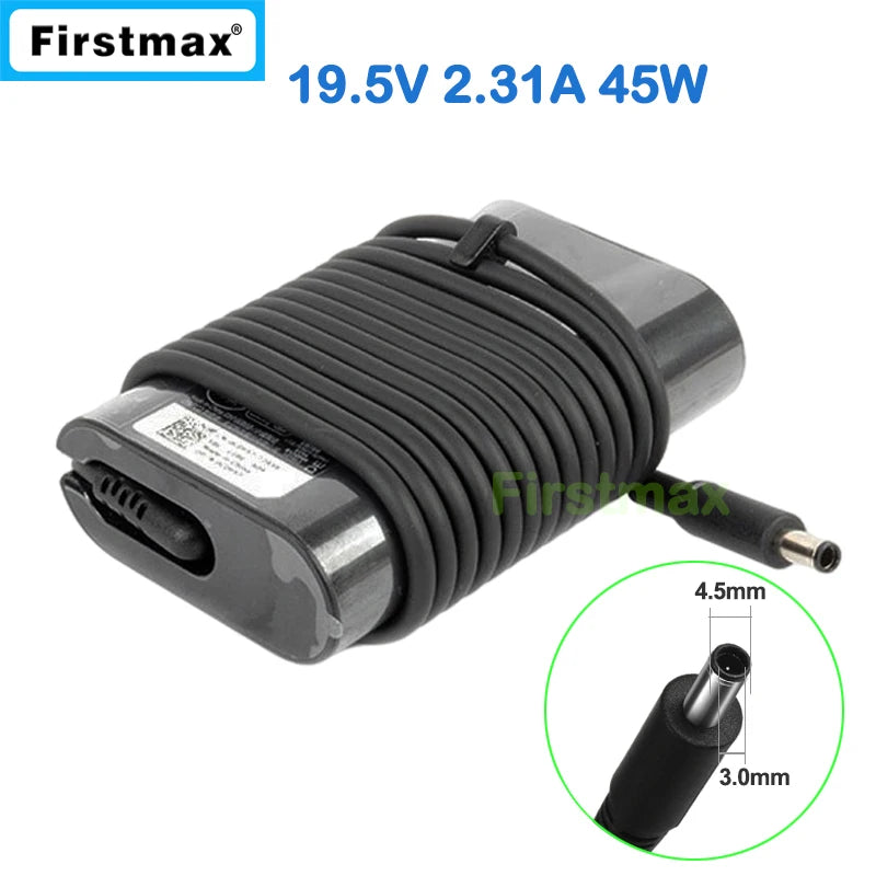 Laptop Power Supply 19.5V 2.31A 45W Charger for Dell Vostro 14 3401 P132G 3468 5468 5471 P76G P75G P88G DA45NM140 AC Adapter