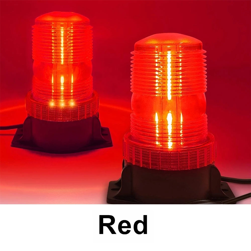 Yellow LED Strobe Lights for Forklift Golf Car Trucks Tractor Roof Warning Signal Flasher Lamp Emergency Flashing Safety Beacon