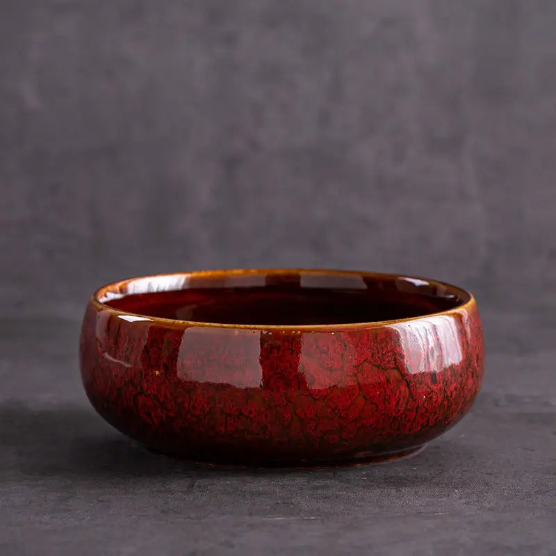 Ceramic Extra Large Purple Sand Zen Tea Wash Pen Set Accessories Hydroponic Bowl Lotus Pot Copper Money Grass Special Flower