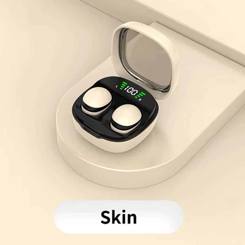 Mini Wireless Bluetooth 5.3 Headset Small Earbuds Sleep Sports Invisible Headphones HD HIFI Bass Sound Quality Earphones