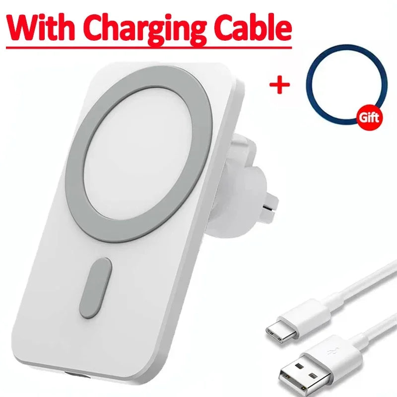30W Magnetic Car Wireless Charger For iPhone 16 15 14 13 12 Pro Max Mini Car Phone Holder Stand Mount Fast Charging Station