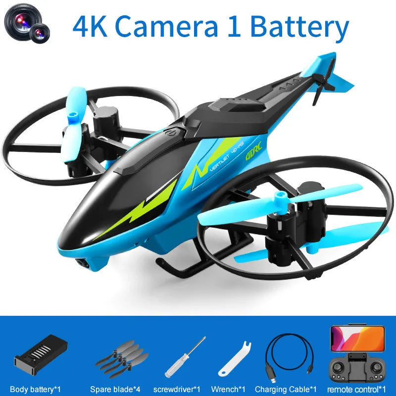 4DRC Mini M3 Drone RC Helicopter 2.4G 3D Aerobatics Altitude Hold Helicopter with Camera Remote Control drone Toys with Blue/Red