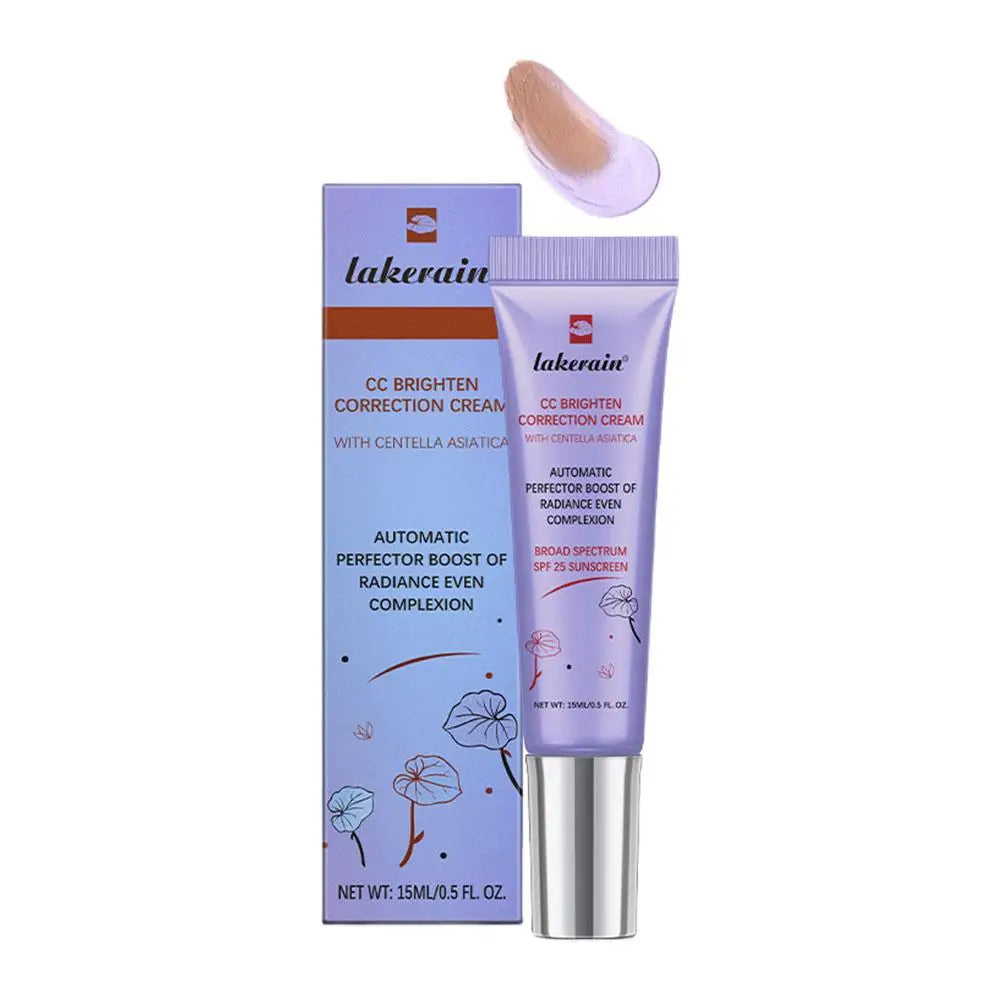 3 Colors Centella Asiatica Korean High Coverage Foundation CC Cream Color Changing Cream for Face Base Makeup 1/3pcs