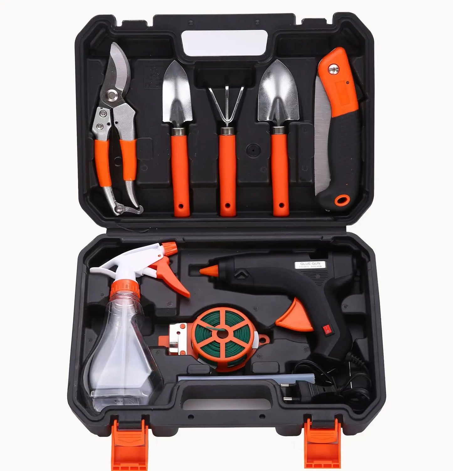 108 Piece Tool Set General House hold Hand Tool Kit with Plastic Toolbox Storage Case Used to Car repair And home Repair